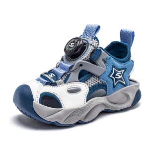 Kids Sports Sandals Girls Boys Preschoolers Rotating Buckle Cool Fabric Flexible Non-slip New Fashion Style 27-38 Anti-Collision Durable Nursery Casual Shoes Trendy Cute Kindergarten Infants Pupils Primary School Students Surf 9s Children Beach Slippers