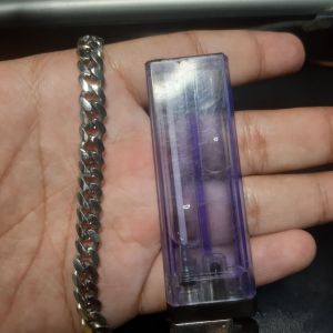 GELANG PRIA STAINLESS - BAJA PUTIH - MONEL- Rantai Silver