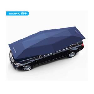 Car Umbrella Semi-Automatic Awning Tent Auto Smart Insulated Cover Outdoor Waterproof Folded Portable Canopy Cover Sun Shade Super Large 5.2m Car Sunshade Umbrella Fully Automatic Folding Roof Summer Sunscreen Shed Remote Control Portable Canopy Cover