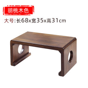 Rustic Pine Floating Window Small Tea Table Tatami Computer Desk Japanese Style Low Table Antiqued National Learning Table