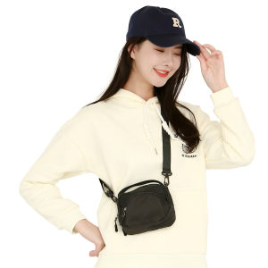 Waterproof Mini Crossbody Bag For Women Casual Nylon Cloth Small Street Trendy Dumpling Shape Sports Phone Bag With Zipper
