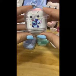 หูฟังบลูทูธไร้สายพร้อมเคสการ์ตูน เสียงดี หูฟังน่ารัก มาพร้อมไมโครโฟนสำหรับการโทรด้วยเสียงและตัดเสียงรบกวนดี