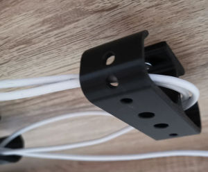Under Desk Cable Holder | Office Cable Management Cable Holder Cord Holder (2pcs)