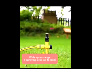360° Rotatable Garden Sprinkler Adjustable Plug-In Lawn Rotation Irrigation Watering Spray Nozzle