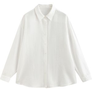 Toyouth | Cool Comfort Loose Long Sleeve Shirt with Back Slit
