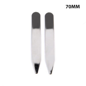 EELHOE | [YU]2Pcs 52mm/63.5mm/70mm Stainless Steel Collar Stays Bones For Dress Shirt Business Party Jewelry