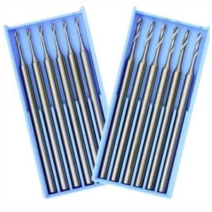 Professional Blue Box Diamond Burs (2.35mm Shank) - Jewelry / Nut Carving & Drilling Tool for DIY Craft