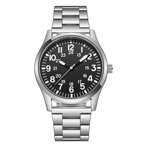 Field Watch with Steel Band Easy Reading Japan Movement