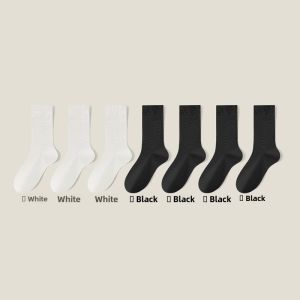 Miiow | Maternity Mid-Calf No-Show Socks Womens Anti-Odor Long Tube Loose Mouth Versatile Cotton Polyester Blend Autumn Cotton Socks