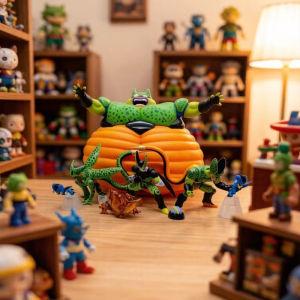 Bandai | 7pcs/set Dragon Ball Z Cell Family Figure Cell PVC Action Figures Collection Model Toys for Children Gifts
