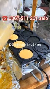 Máy làm bánh đồng xu - đồng tiền 10 Yên 3 bánh