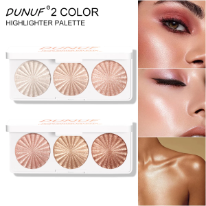 Waterproof Baked Highlighter Palette 7Colors Highly Pigmented Blush Contour Shadow 4in1 Face Makeup Long Lasting Beauty