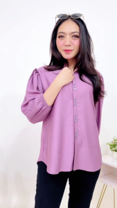 Azmi Top / Atasasn Wanita Terbaru / Bahan Rayon Twill / Kemeja Blouse Wanita Terbaru