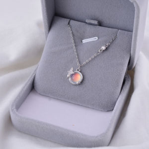 925 Sterling Silver Necklace Opal XINGX Clavicle Chain 2023 New Arrival Special-Interest Design Classy Accessible Luxury Ins Lettering