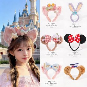 DIANSHIFANG | Starry Daisy Mickey Minnie Bow Hair Band
