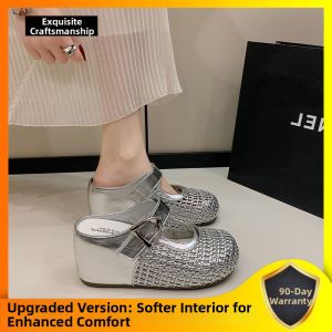 XUJIA | Increase Height 9cm Half-Back Sandals