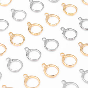 11mm Copper Ear Hooks in White Gold/Gold Finish Handmade DIY Jewelry Making Earrings Bead and Loose Bead Accessories