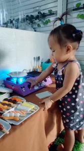 MAINAN KOMPOR ANAK BISA NYALA KARAKTER MIXUE MAINAN EDUKASI ANAK