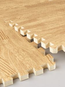 Thickened Foam Baby Crawling Mat Bedroom Puzzle Sponge Pad 60*60 Wood Grain Pattern Home Use Floor Mat Non-toxic Odorless
