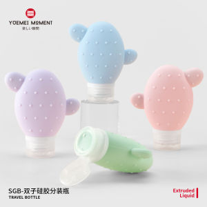 Portable Silicone Travel Bottles Large Diameter Squeeze Shower Gel Shampoo Conditioner Bathing Cream Empty Bottles for Business Trips