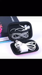 Portable EVA Travel Organizer Earphone Bag Charging Cable Storage Bag Casing Box Bag Hard Disk Bag Box Coin Key