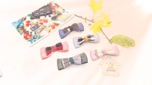 Kẹp tóc nữ Hàn Quốc cute phụ kiện nữ mỏ vịt cặp tóc mái cho bé gái kẹp mái vải nơ caro xinh xắn - thương hiệu VỢ CHỒNG TÔI