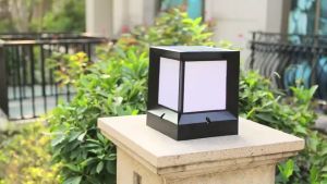 Led Outdoor Pillar Post Light Enclousure Gate Lights 220V Column Balcony Garden Outside Landscape Pole Lighting Warm White Fence Exterior