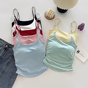 เสื้อสายเดี่ยว มีฟองน้ำในตัว (G28)  สไตล์สาวเซ็กซี่ ฟรีไซส์ ไร้ขอบ เสื้อแฟชั่น