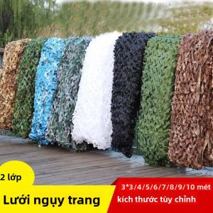 Lưới Ngụy Trang Cho Cắm Trại Ngoài Trời Tấm Che Nắng Trang Trí Sân Vườn Rừng Hàng Rào Màu Trắng Nhanh Chóng Tự Động Mở Lều Phụ Kiện