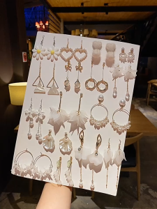 【VanHariacc】Korean Fashion Pearl Tassel Rhinestone Temperament Earrings Female 2023 New Exquisite Earrings Gift