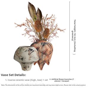 Retro Chinese-style Ceramic Hydroponic Vase