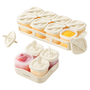 YeeHoO KIDS | Silicone Baby Food Storage Container with Freezing Compartments