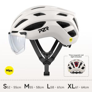P2R | MIPS Safety Helmet with Changing Color Magnetic Goggles Bicycle