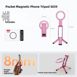 Ulanzi | Portable Magsafe Magnetic Phone Stand Photography Support Tripod Desk Mount Handheld Selfie Stick