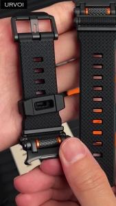 URVOI Strap for Galaxy Watch Ultra 2 1 47mm Liquid silicone rubber band secure pin buckle easy fit Stress-relief rotating wheel
