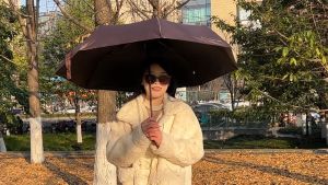 Full-Automatic Umbrella Dual-Purpose Folding Umbrella Sunscreen Anti-Ultraviolet Vinyl Umbrella