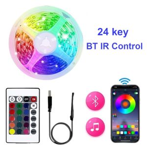 Đèn LED Dải Thông Minh 5-20m Đồng Bộ Nhạc RGB 5V Với Điều Khiển Bằng Ứng Dụng & Điều Khiển Từ Xa Trang Trí Phòng Tiệc Giáng Sinh