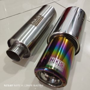 knalpot mobil racing hks gronel+resonator suara bas adem
