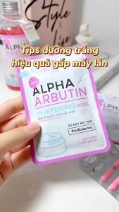 [Chuẩn Thái] Vỉ 10 Viên Bột Kích Trắng Và Dưỡng Trắng Da Alpha Arbutin Whitening Plus Precious Skin Thái Lan