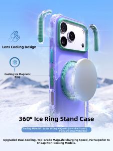 Divi | Drop Protection iPhone Case With Stand 17Pro/17ProMax Heat Dissipation Protective Cover