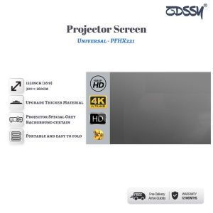 ZDSSY Projector Screen Wall 40/50/60/72/84/92/100/106/120/130/133 inch Anti-light Screen projection cloth foldable not easy to wrinkle Home Outdoor Office Portable 3D HD Projection Screen Wall(NO Black Border)