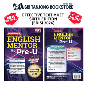 【ST】 (2026) ILMU BAKTI: MUET COLLECTION - ENGLISH MENTOR FOR PRE-U - THIRD EDITION (STPM)