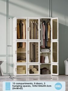 MAYi BOX | Folding Minimalist Household Plastic Storage Cabinet