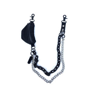 Medkai Phants Zipper Hip-hop Street Fashion Men and Women Ins Accessories Coin Pouch Detachable Jeans Chain Belt Sub Lanyard