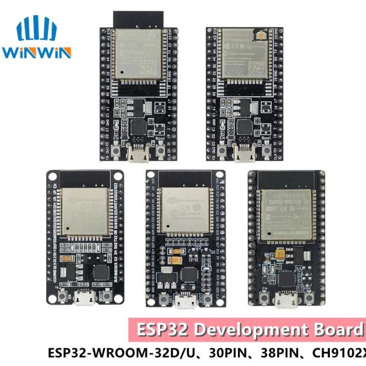 6Pcs ESP32 Development Board WiFi Bluetooth Microcontroller Dual Cores ESP-32 ESP-32S Board ESP-WROOM-32 CP2102 Chip 38Pin Narrow Version 2 in 1 Dual Core Low Power Consumption ESP-32S