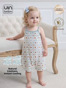 UIN BABY | Breathable Cotton Modal Sleeveless Baby Romper
