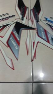 Stiker Striping Honda Vario Techno 2011 Merah Lis Body Standar Berkualitas Original