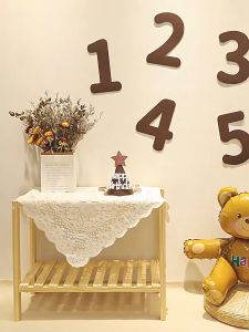 【Art Living】 Kids Birthday Deco Brown Felt Flags Cute Baby Birthday Party Decoration Props 毛毡棕色生日拉旗男孩女孩宝宝周岁派对装扮背景墙场景装饰布置