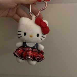 Sanrio | Hello Kitty Plush Keychain Kawaii Glasses Doll Bag Pendant Cartoon Charm Cute Gift For Girls