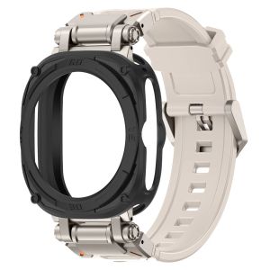 Case+Strap For Samsung Galaxy Watch 7 Ultra Soft TPU Silicone  No Gaps Band Metal Case for Samsung Galaxy Watch 7 Ultra Bracelet